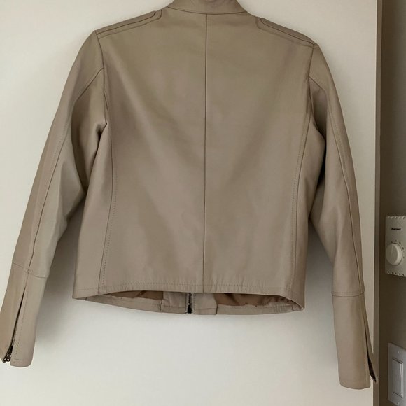 Vera pelle leather jacket 100 viscose Size S - Picture 4 of 9